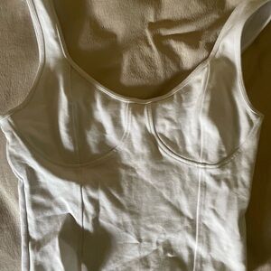 White Sleeveless Top